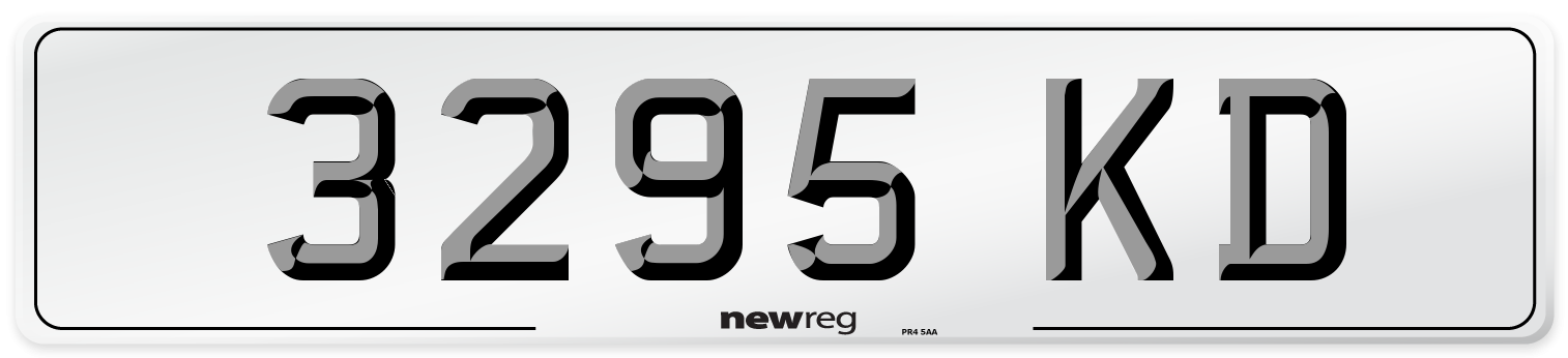 3295 KD Number Plate from New Reg